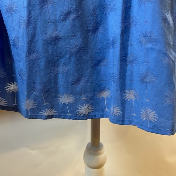 Vineyard Vines | Sunset Palm Tassel Dress in Burn Out Breaker Blue | Small - Picture 7 of 15